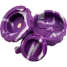 Hashy – Grinder Purple en silicone alimentaire 2 parties