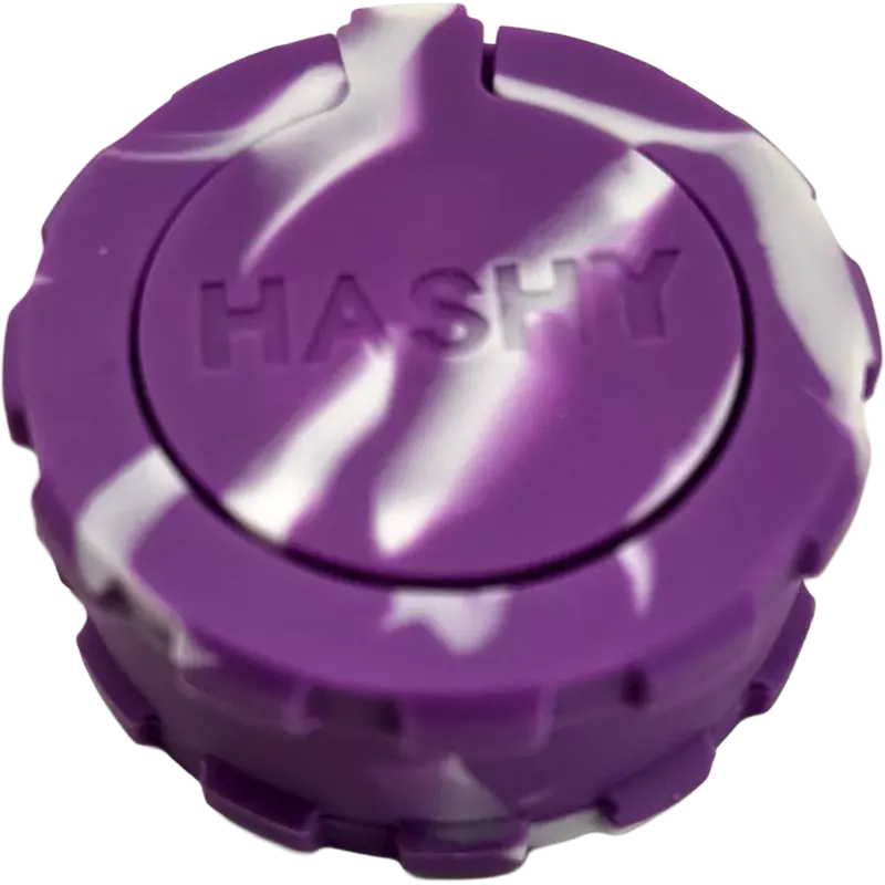 Hashy – Grinder Purple aus lebensmittelechtem Silikon, 2-teilig