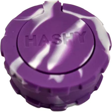 Hashy – Grinder Purple aus lebensmittelechtem Silikon, 2-teilig