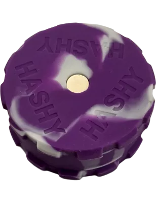 Hashy – Grinder Purple aus lebensmittelechtem Silikon, 2-teilig