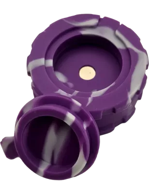 Hashy – Grinder Purple aus lebensmittelechtem Silikon, 2-teilig