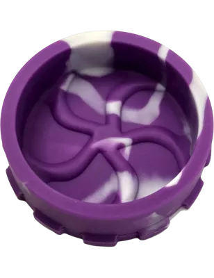 Hashy – Grinder Purple en silicone alimentaire 2 parties