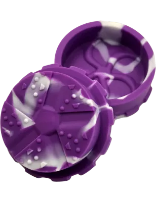 Hashy – Grinder Purple en silicone alimentaire 40 mm 2 parties
