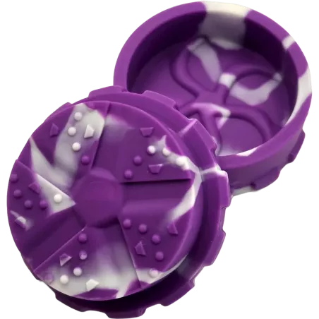 Hashy – Grinder Purple aus lebensmittelechtem Silikon 40 mm, 2-teilig