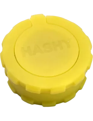 Hashy – Grinder Yellow en silicone alimentaire 2 parties