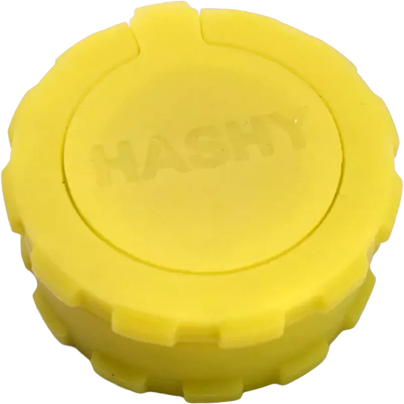 Hashy – Yellow 2-piece food-grade silicone grinder