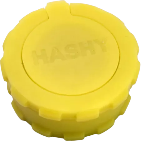 Hashy – Grinder Yellow en silicone alimentaire 2 parties
