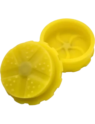 Hashy – Grinder Yellow en silicone alimentaire 2 parties