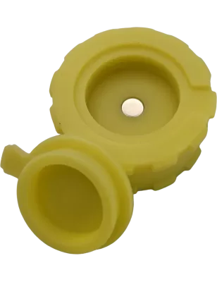 Hashy – Grinder Yellow en silicone alimentaire 2 parties