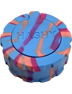 Hashy – Grinder Blue & Purple aus lebensmittelechtem Silikon 40 mm, 2-teilig