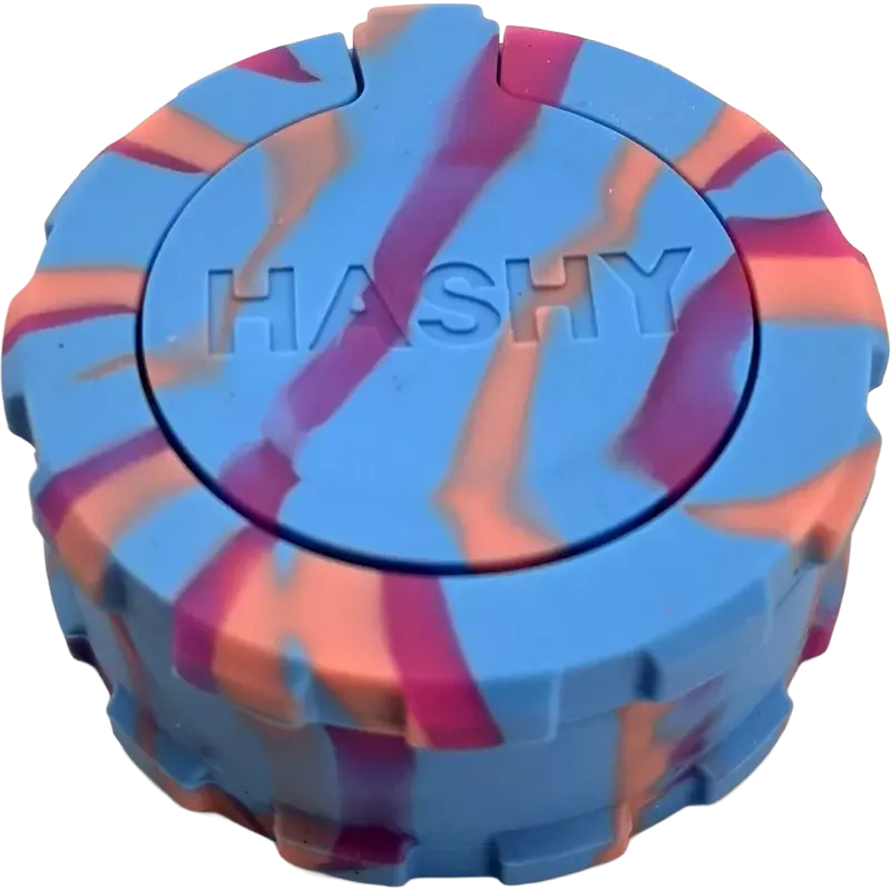 Hashy – Grinder Blue & Purple aus lebensmittelechtem Silikon 40 mm, 2-teilig