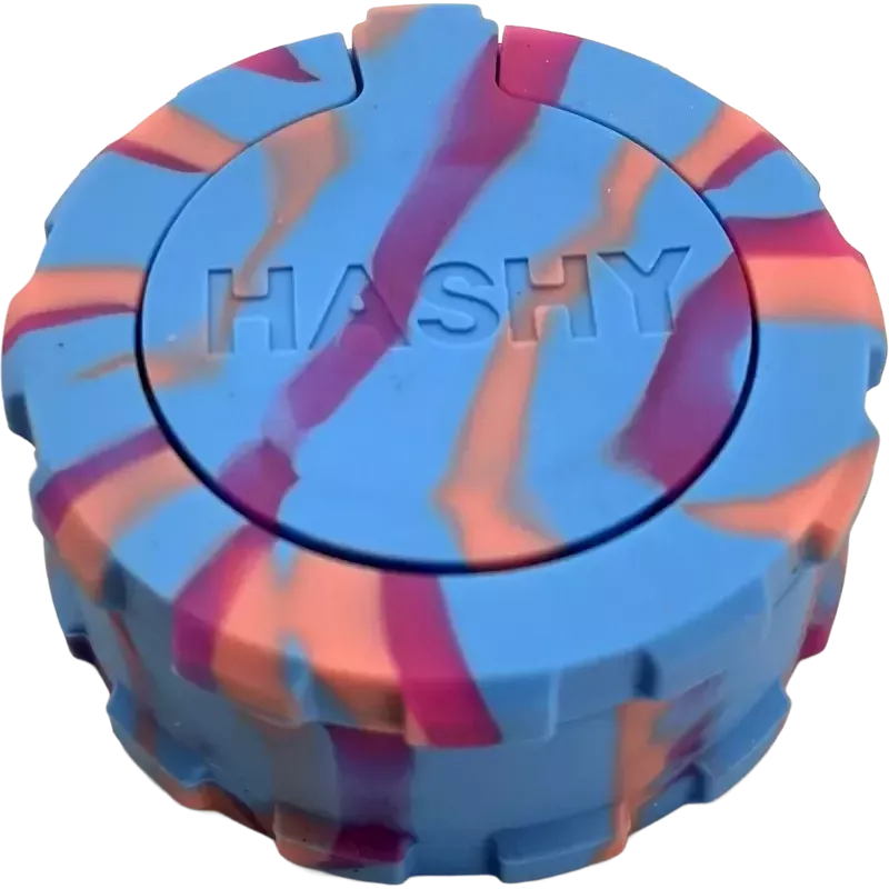 Hashy – Blue & Purple 40 mm 2-piece food-grade silicone grinder