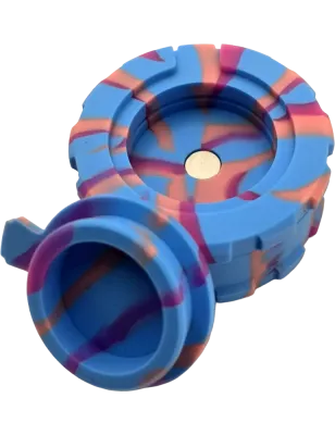 Hashy – Grinder Blue & Purple aus lebensmittelechtem Silikon 40 mm, 2-teilig