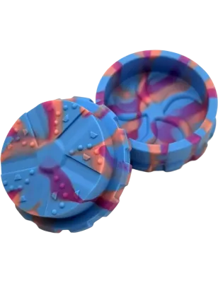 Hashy – Grinder Blue & Purple aus lebensmittelechtem Silikon 40 mm, 2-teilig