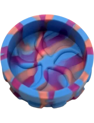 Hashy – Grinder Blue & Purple aus lebensmittelechtem Silikon 40 mm, 2-teilig