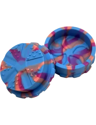 Hashy – Grinder Blue & Purple aus lebensmittelechtem Silikon 40 mm, 2-teilig