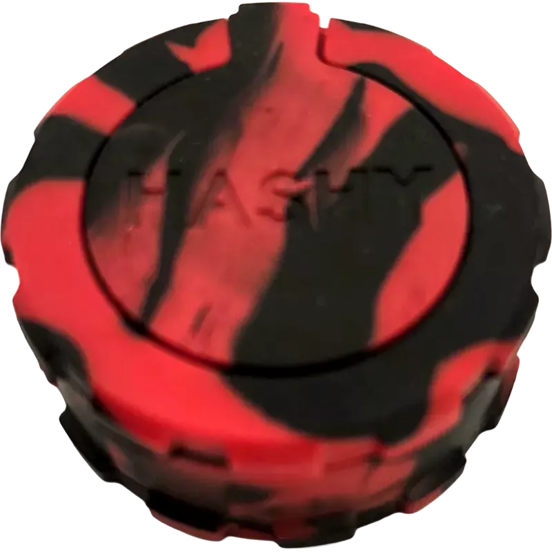 Hashy – Grinder Black & Red aus lebensmittelechtem Silikon 40 mm, 2-teilig
