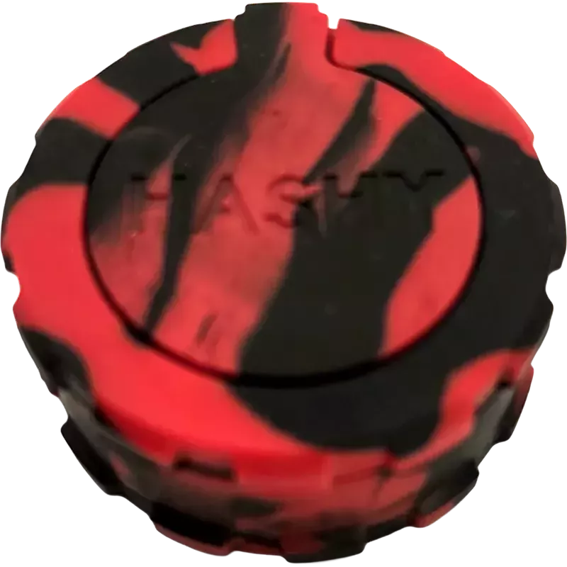 Hashy – Grinder Black & Red in silicone alimentare da 40 mm a 2 parti