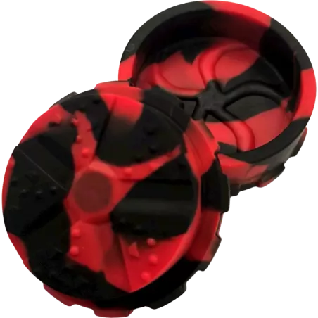 Hashy – Grinder Black & Red aus lebensmittelechtem Silikon 40 mm, 2-teilig
