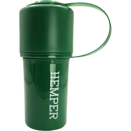HEMPER – The Keeper Grinder & Boîte de rangement 3-en-1 Green