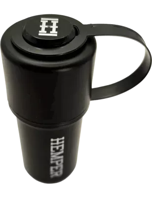 HEMPER – The Keeper 3-in-1 Grinder & Aufbewahrungsbehälter Black