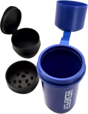 HEMPER – The Keeper Grinder & contenitore 3-in-1 Blue