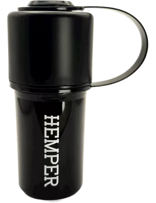 HEMPER – The Keeper Grinder & Boîte de rangement 3-en-1 Black