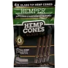 Hemper – Hemp Cones Natural + Glass Tips Mini x4