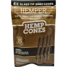 Hemper – Hemp Cones Honey + Glass Tips Mini x4