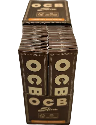 OCB Virgin Brown Slim – Box 50 carnets