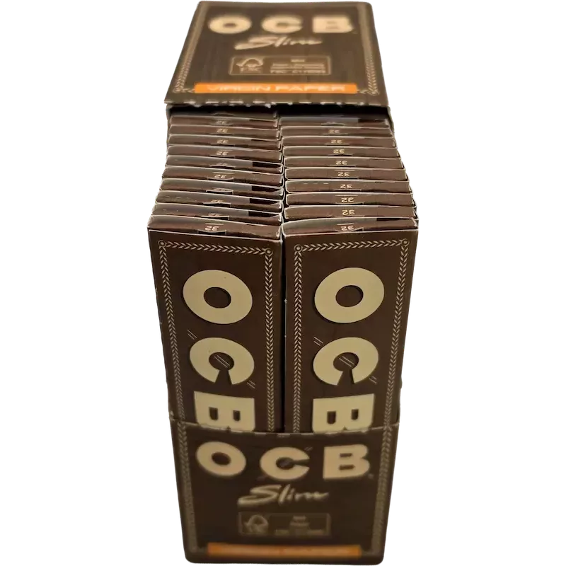 OCB Virgin Brown Slim – Box of 50 booklets