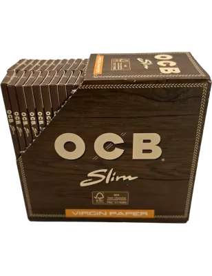 OCB Virgin Brown Slim – Box of 50 booklets