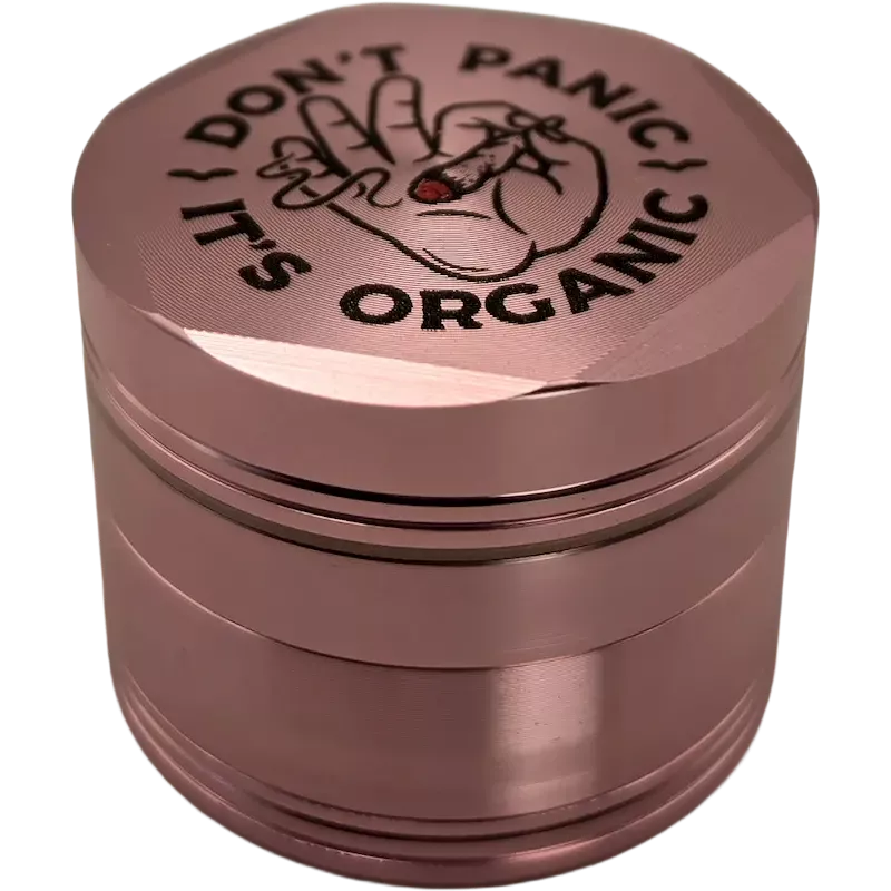 Don't Panic Aluminium-Grinder Pink – 4-teilig 55 mm