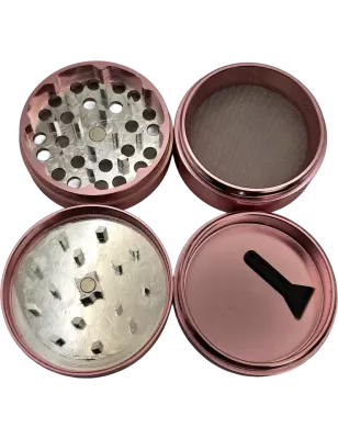 Don't Panic pink Aluminium Grinder – 4-piece 55 mm