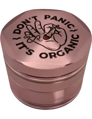 Grinder Aluminium Don't Panic rose – 4 parties 55 mm