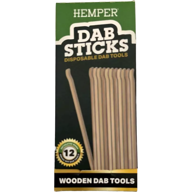 Hemper Dab Sticks en bois naturel – 12 pièces