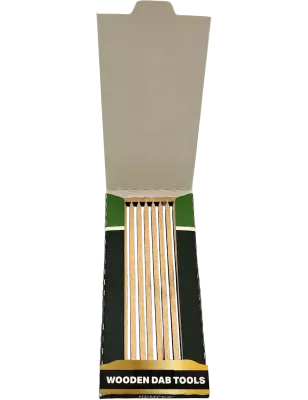Hemper Natural Wood Dab Sticks – 12 pieces