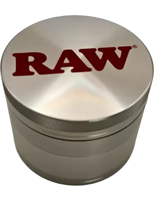 RAW CNC Aluminium-Grinder 4-teilig 56 mm Metallgrau