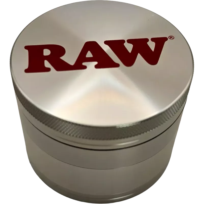 RAW CNC Aluminium-Grinder 4-teilig 56 mm Metallgrau