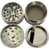RAW Grinder CNC en aluminium 4 parties 56 mm gris métal