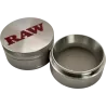 RAW 4-piece 56 mm CNC aluminium grinder, metallic grey