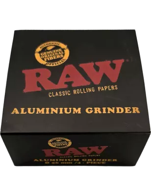 RAW CNC Aluminium-Grinder 4-teilig 56 mm Metallgrau