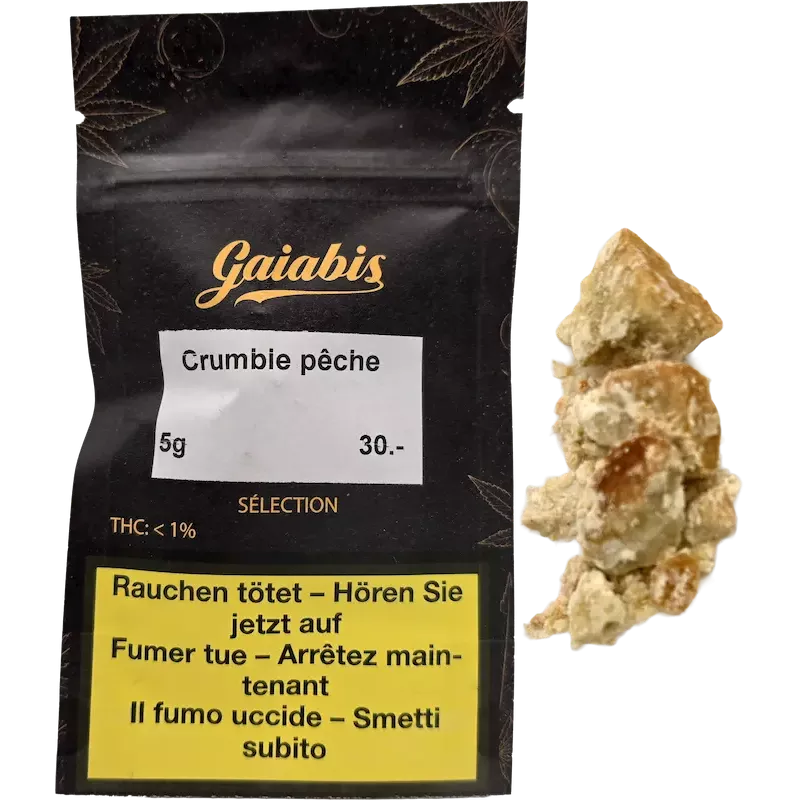 Gaiabis Crumble CBD Pêche 5g