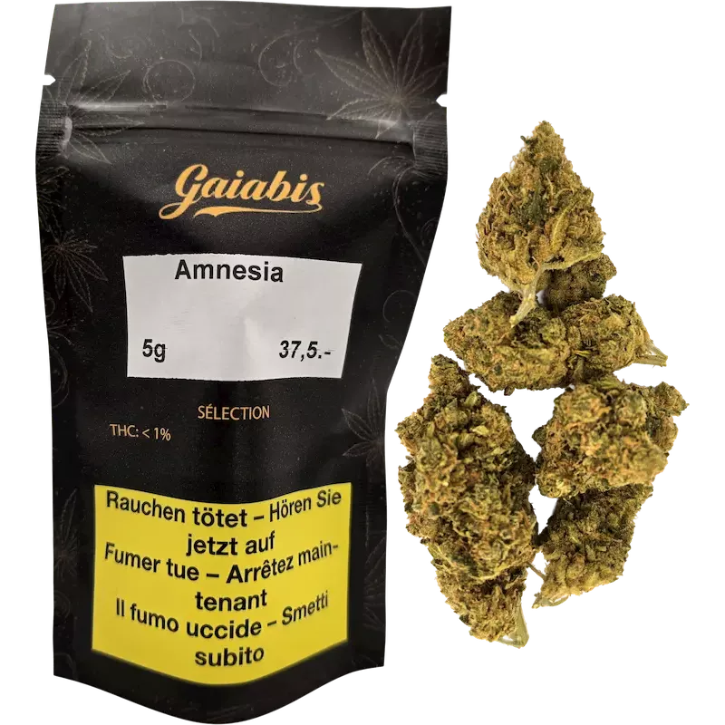 Gaiabis – Amnesia CBD-Blüte Indoor – 5g/10g