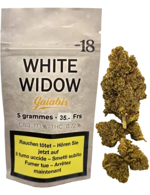 Gaiabis – White Widow CBD-Blüten Indoor – 5g/10g