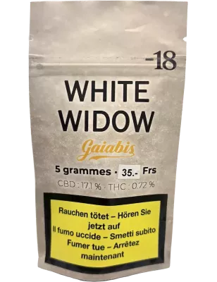 Gaiabis – White Widow Fiori di CBD Indoor – 5g/10g