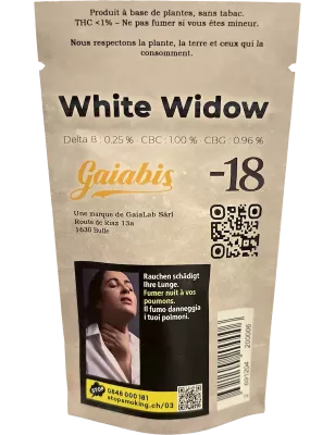 Gaiabis – White Widow Fiori di CBD Indoor – 5g/10g
