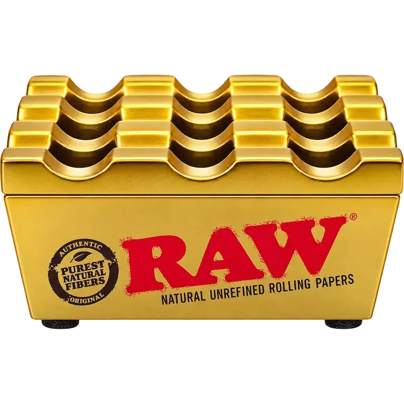 Posacenere antivento in metallo RAW Regal – dorato