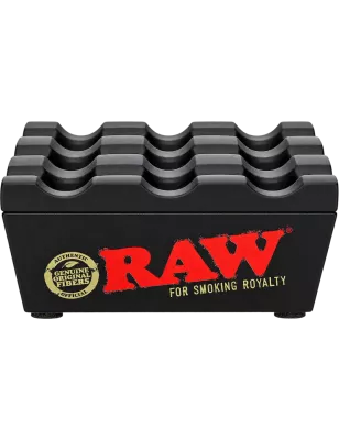 RAW Regal windfester Metall-Aschenbecher – Schwarz