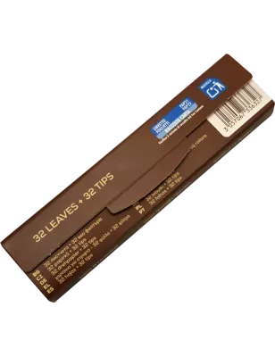 OCB Virgin Brown Slim + Tips – 32 Papers